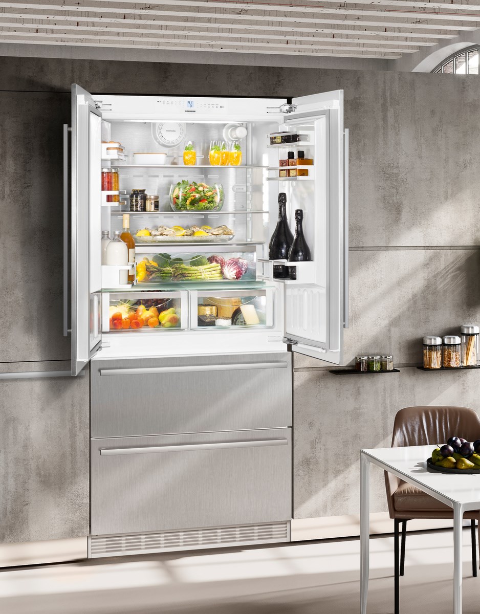 HC 2092 Combined refrigerator-freezer with NoFrost for integrated 